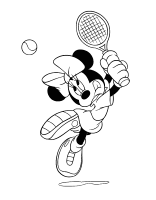 Een kleurplaat van  minnie mouse